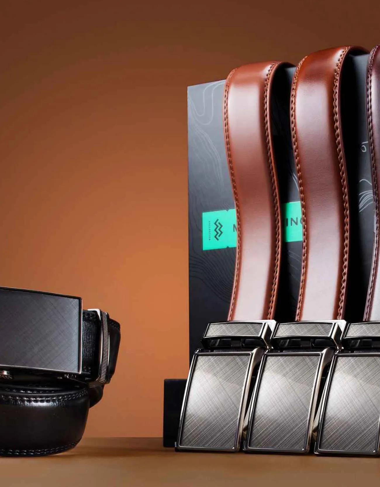 Men's Aurelian Designer 2 Pack Ratchet Belt