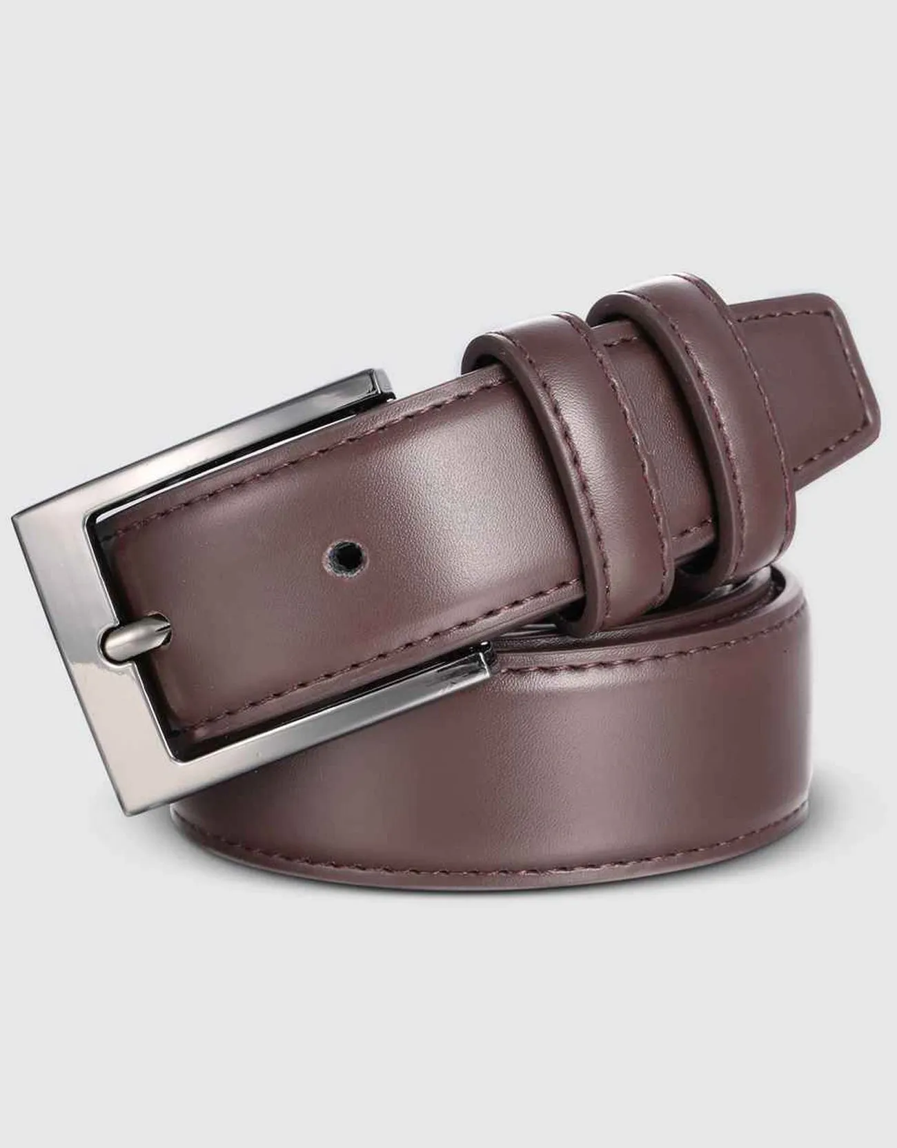 Men's Dual Loop Leather Classic Prong Belt