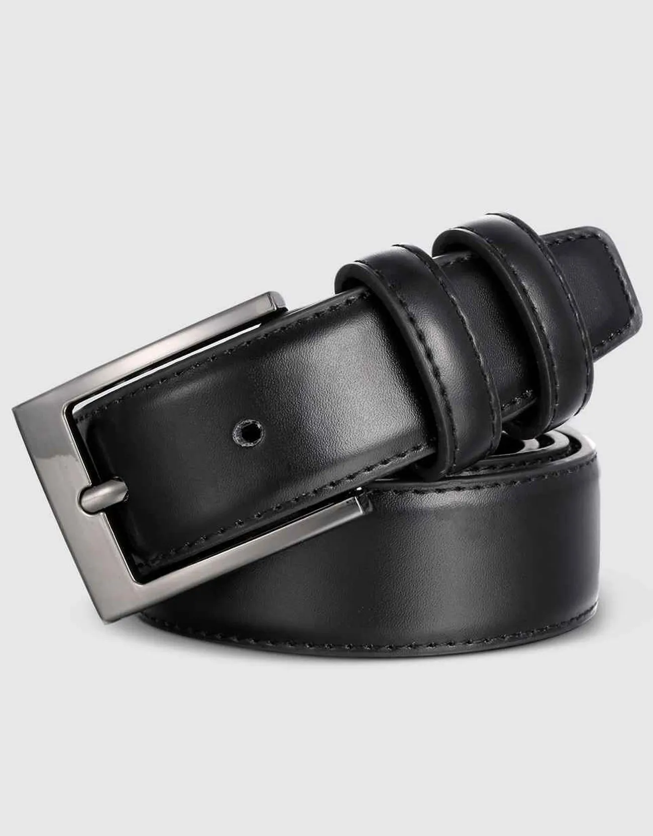 Men's Dual Loop Leather Classic Prong Belt