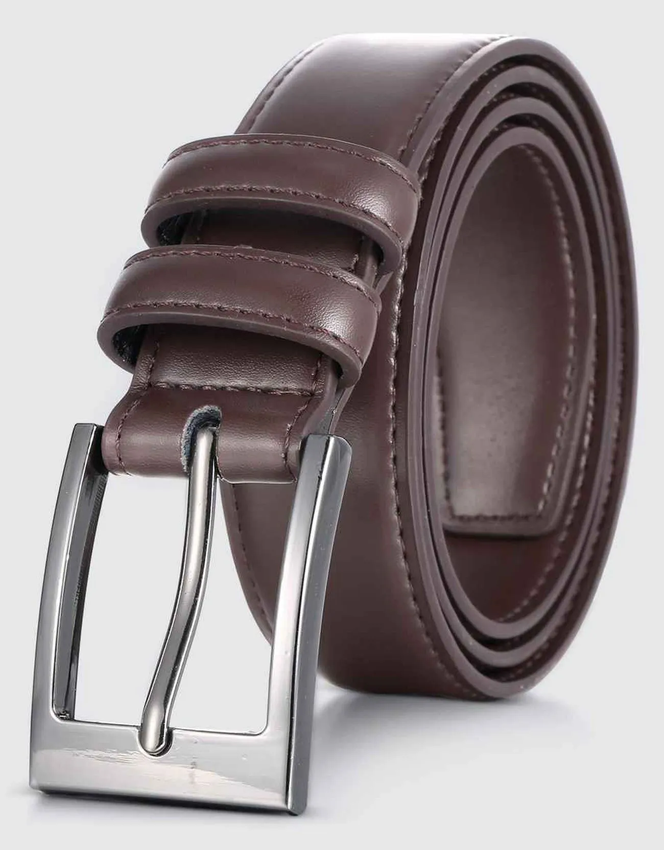 Men's Dual Loop Leather Classic Prong Belt