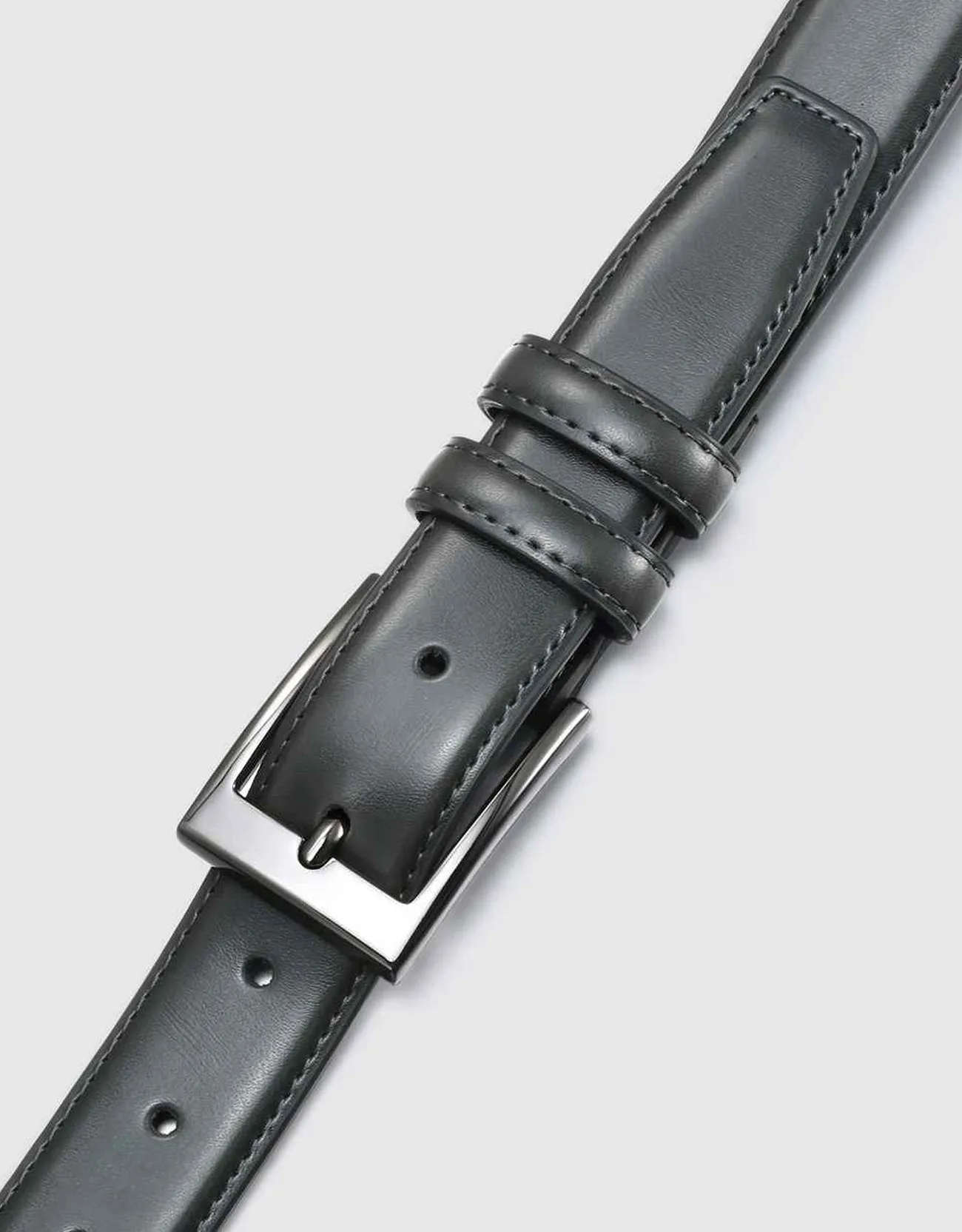 Men's Dual Loop Leather Classic Prong Belt