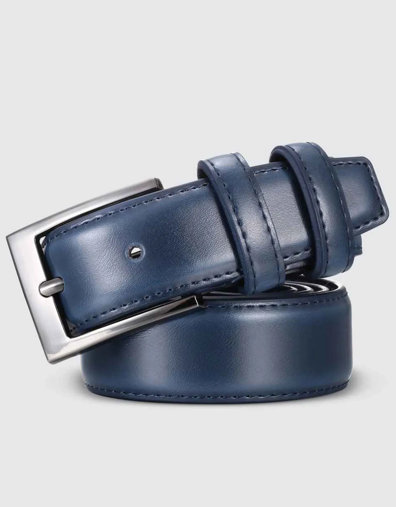 Men's Dual Loop Leather Classic Prong Belt