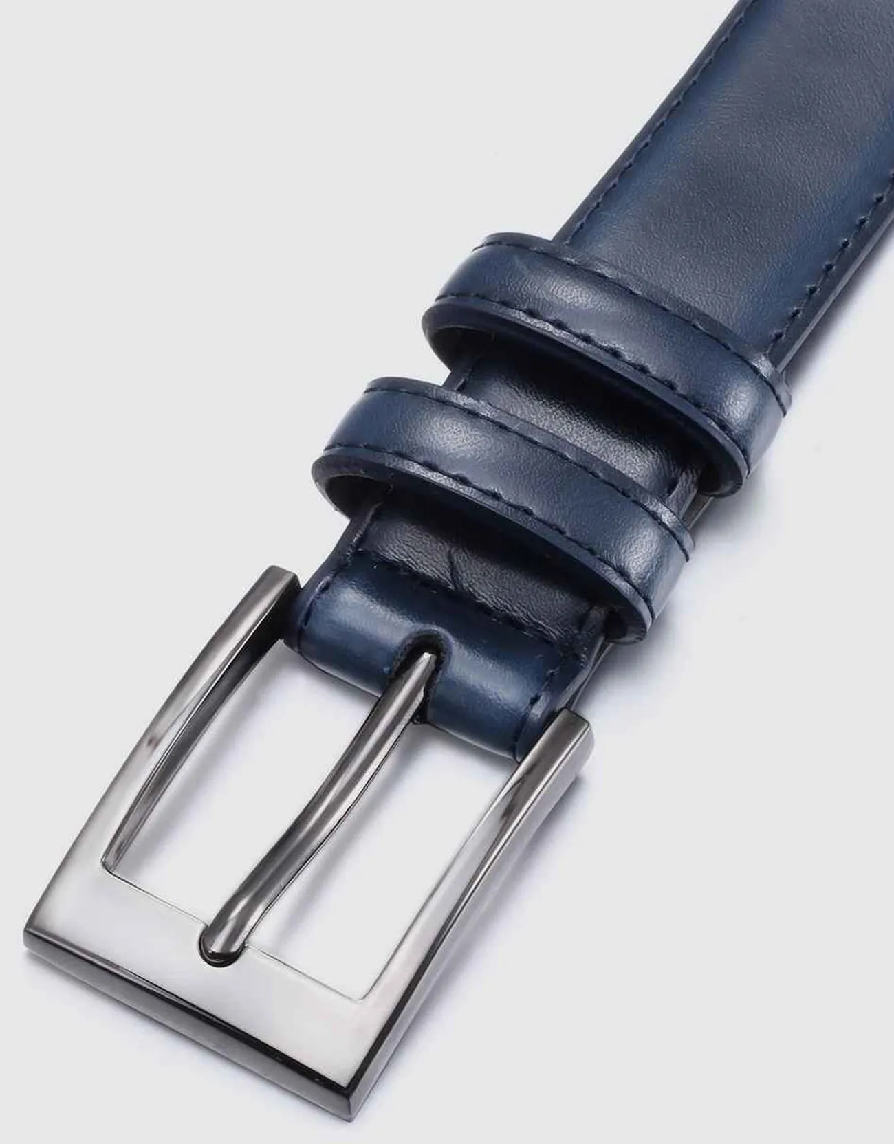 Men's Dual Loop Leather Classic Prong Belt