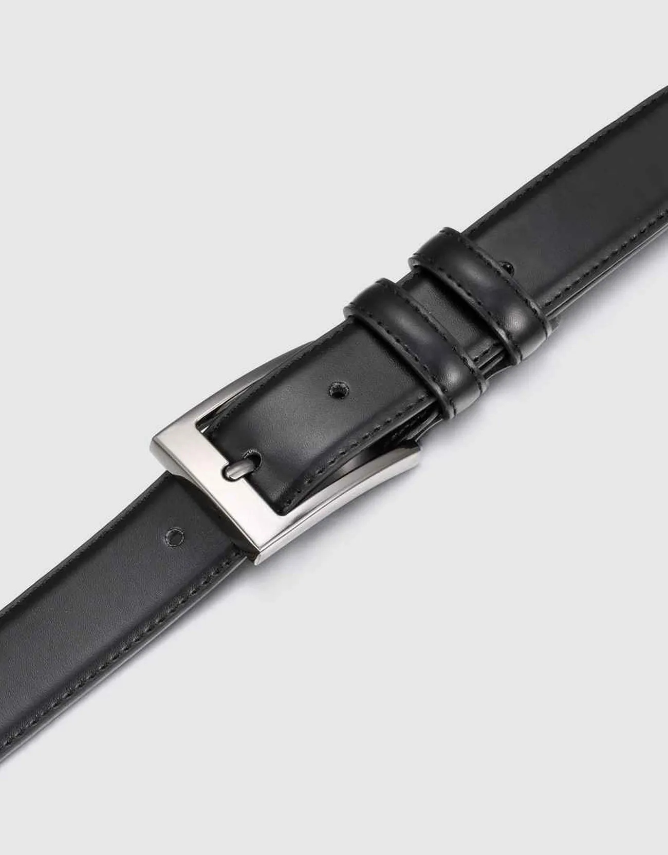Men's Dual Loop Leather Classic Prong Belt