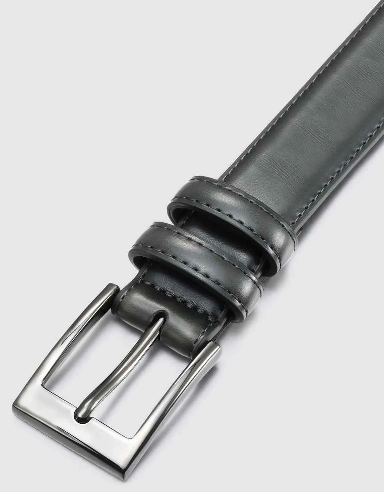 Men's Dual Loop Leather Classic Prong Belt