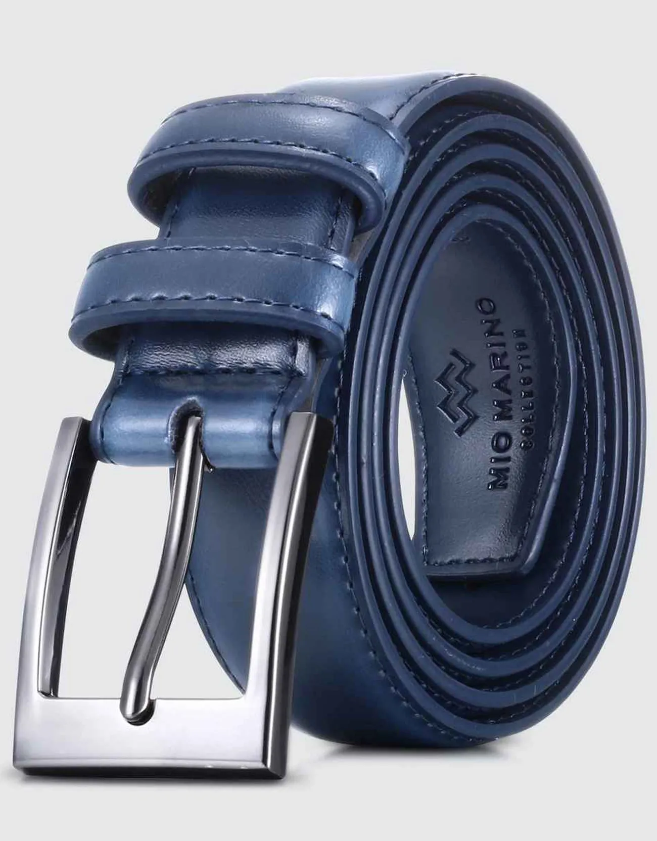 Men's Dual Loop Leather Classic Prong Belt