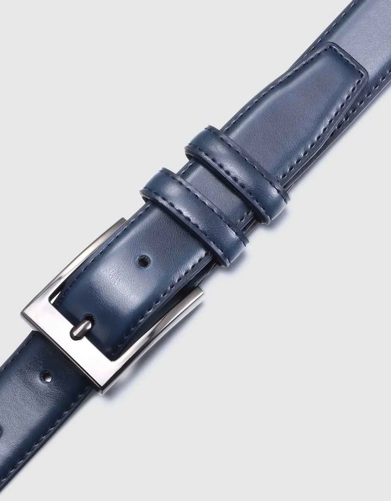Men's Dual Loop Leather Classic Prong Belt