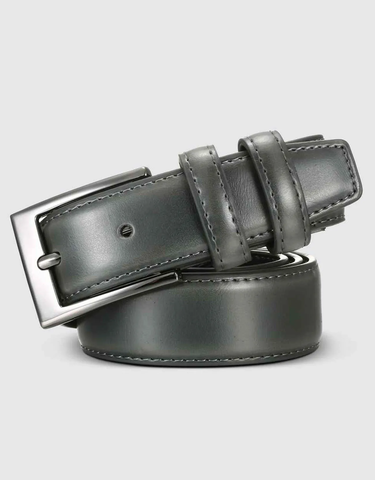 Men's Dual Loop Leather Classic Prong Belt