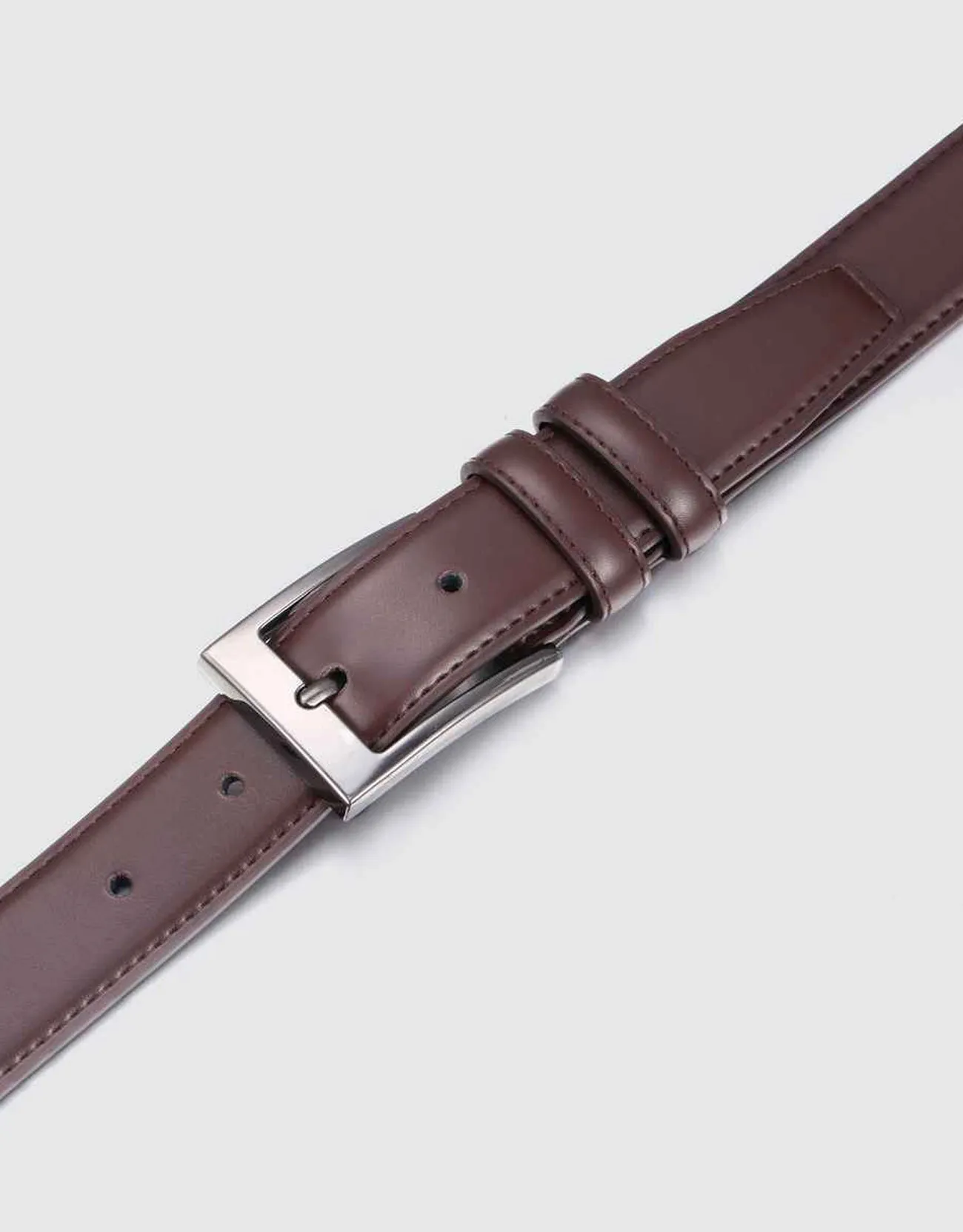 Men's Dual Loop Leather Classic Prong Belt