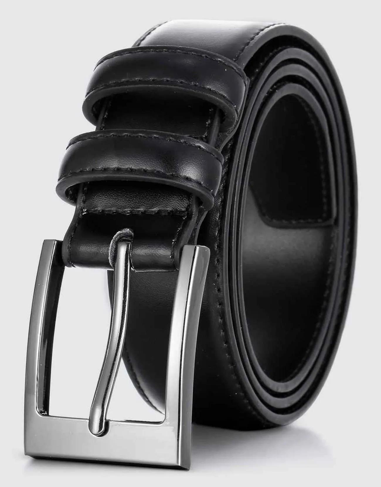 Men's Dual Loop Leather Classic Prong Belt