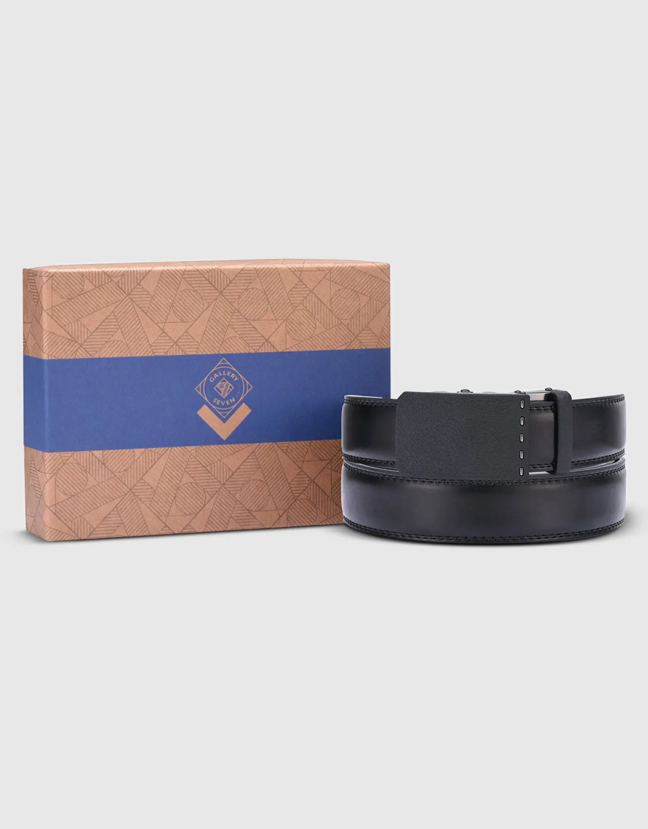 Men's Modern Matte Leather Ratchet Belt