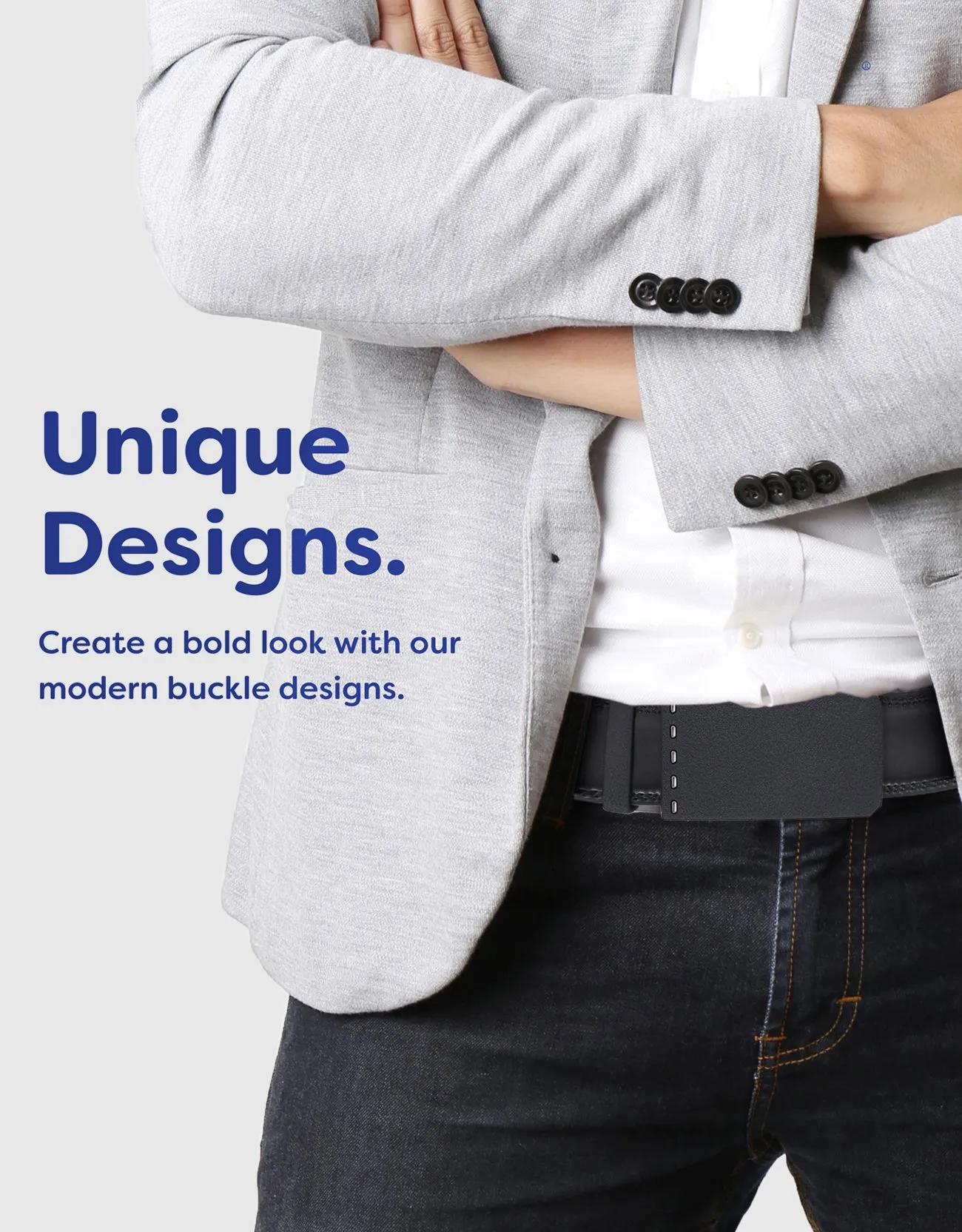 Men's Modern Matte Leather Ratchet Belt