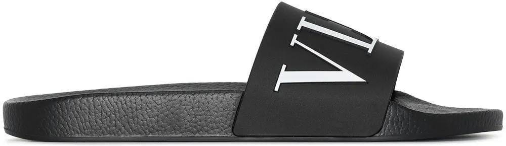 Men's Vltn Pool Slides in Black | Size 40 | 3Y2S0873SYE0NI