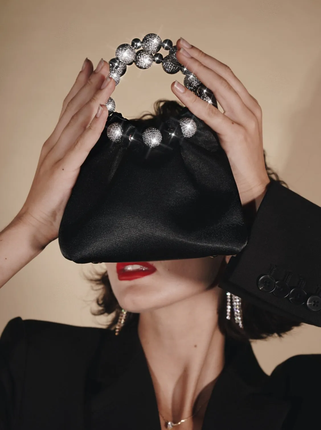 Mini Black Diamond Handbag