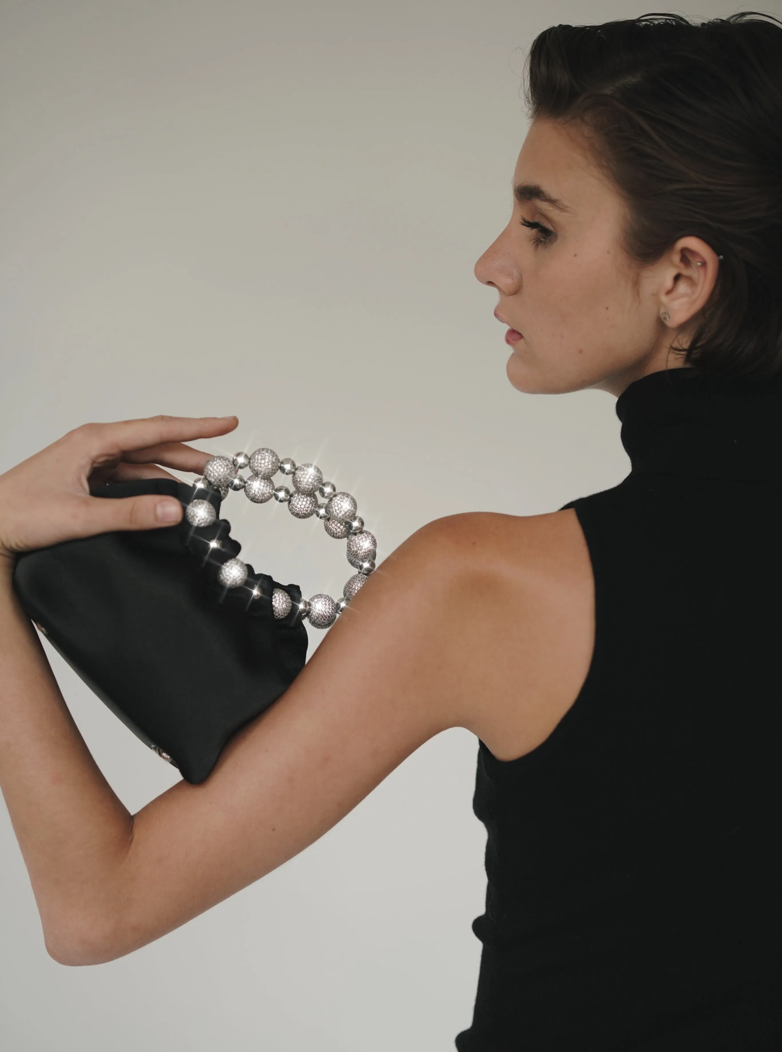 Mini Black Diamond Handbag