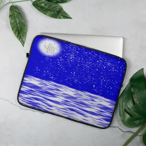 Miniaday Designs Laptop Sleeve Ryan's Lunar Seascape Night Collection by Ryan