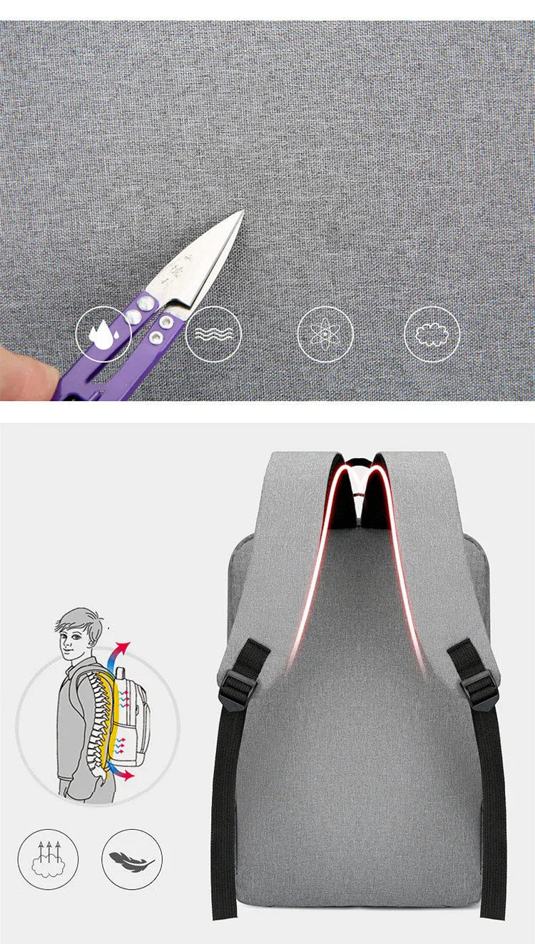 Multi-Functional Waterproof 15.6 inch Rucksack Bag  | Polyester Laptop Backpack