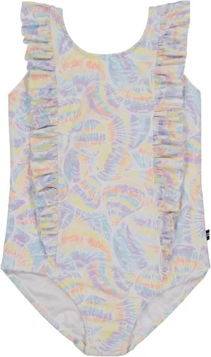 Nautica Girls' One-Piece Swimsuit with UPF 50  Sun Protection, Quick Drying Bathing Suit