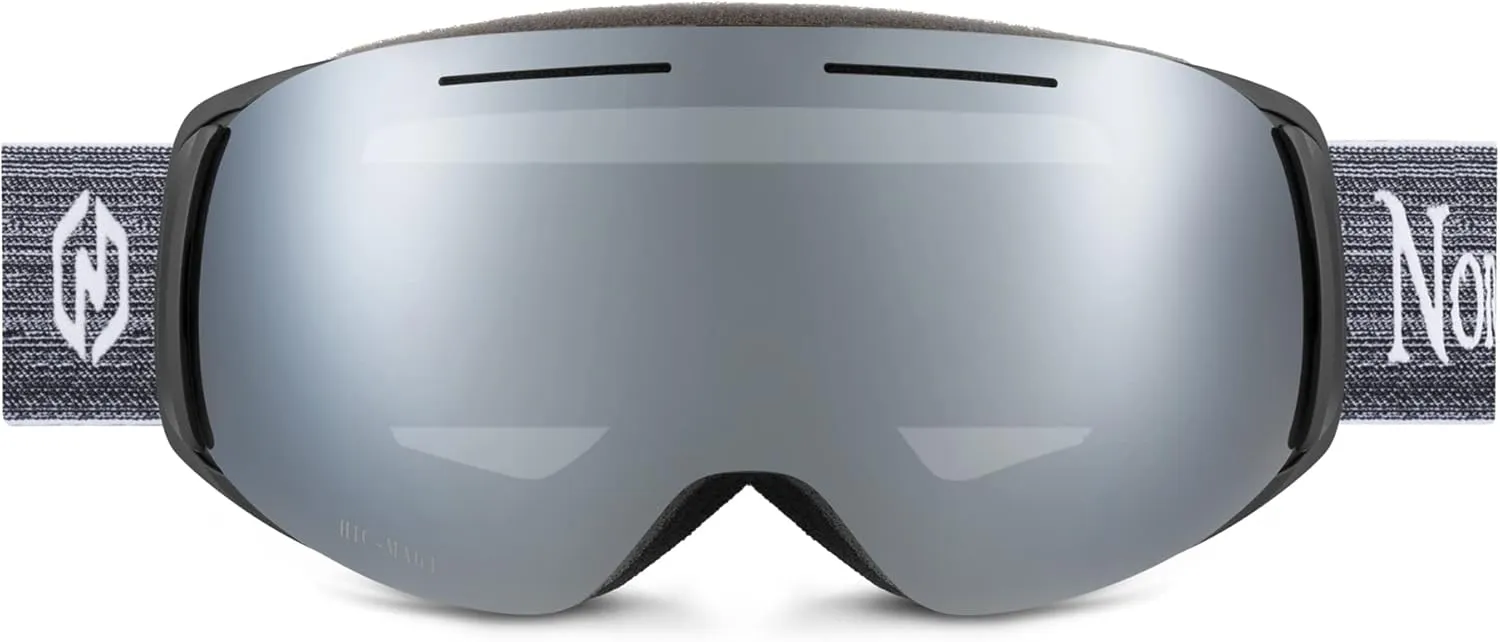 Nordik LOKI Magnetic Ski Goggles Men Women - Bonus lenses Anti-Fog Vented Snowboarding Skiing Goggles 100% UV protection