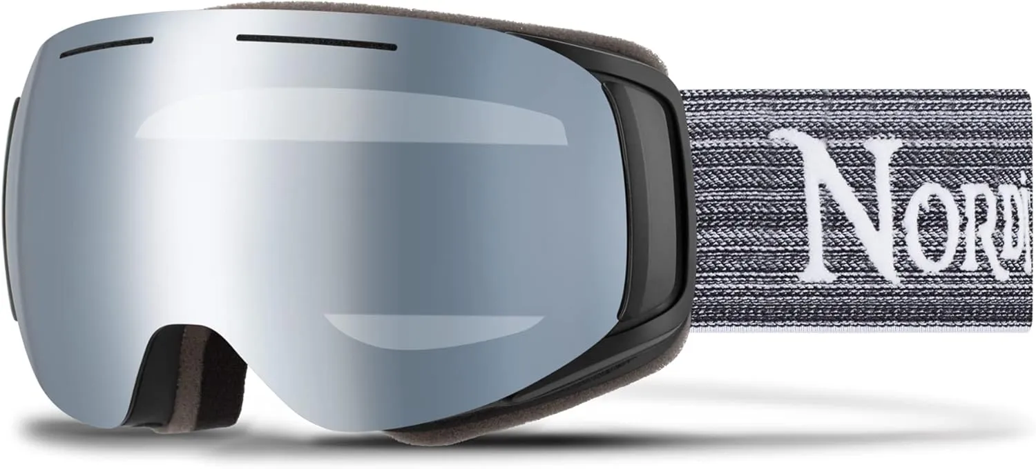 Nordik LOKI Magnetic Ski Goggles Men Women - Bonus lenses Anti-Fog Vented Snowboarding Skiing Goggles 100% UV protection