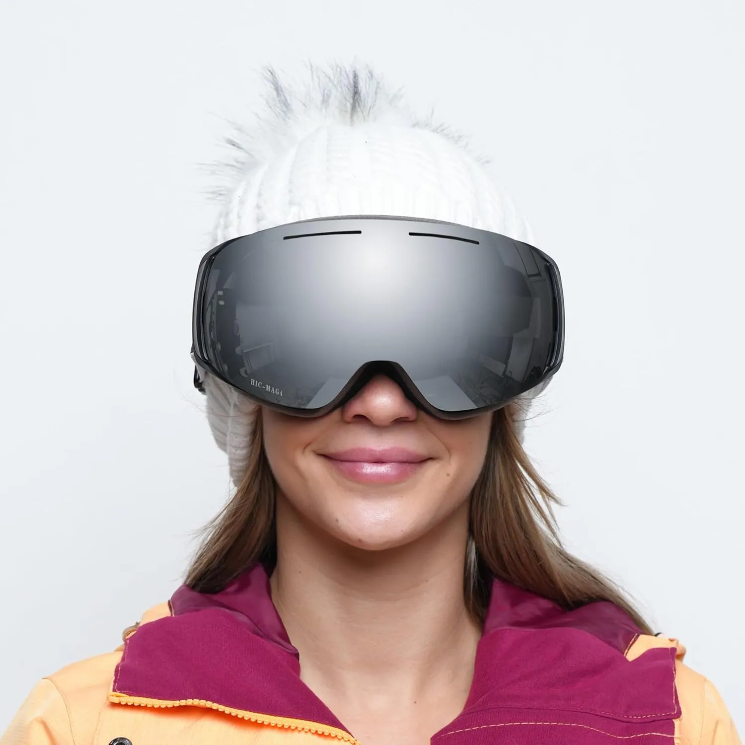 Nordik LOKI Magnetic Ski Goggles Men Women - Bonus lenses Anti-Fog Vented Snowboarding Skiing Goggles 100% UV protection