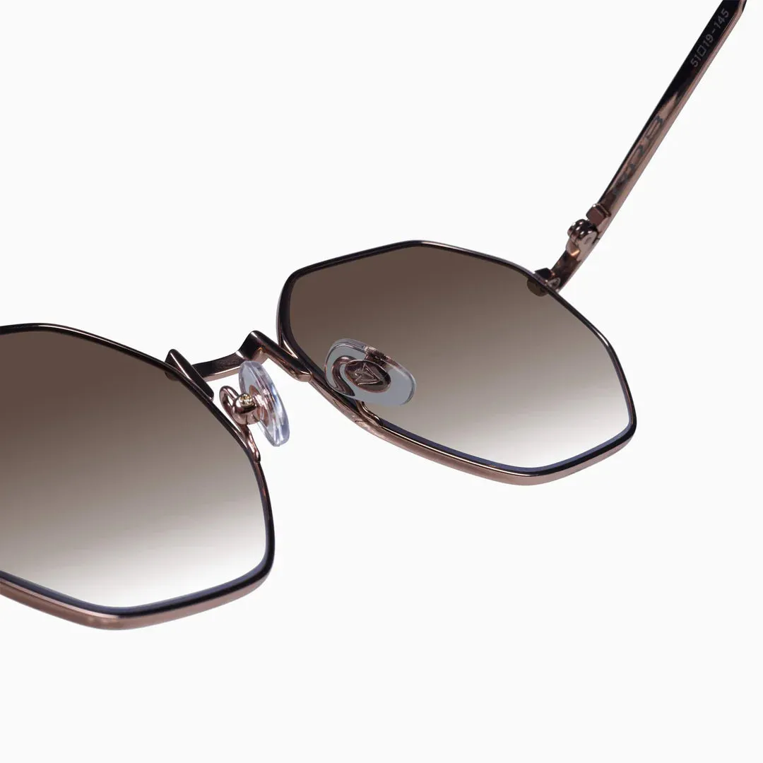 Orb Sunglasses |   Gloss Bronze Japanese Titanium   Brown Gradient Lens