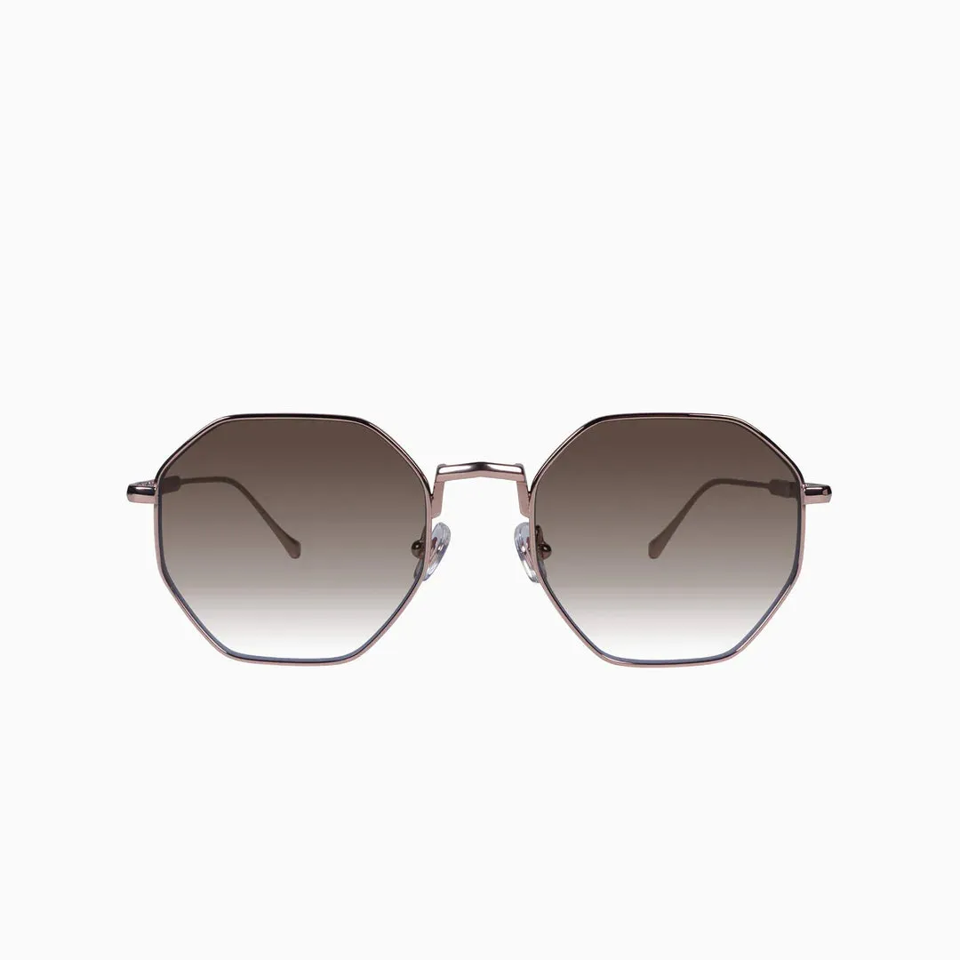 Orb Sunglasses |   Gloss Bronze Japanese Titanium   Brown Gradient Lens