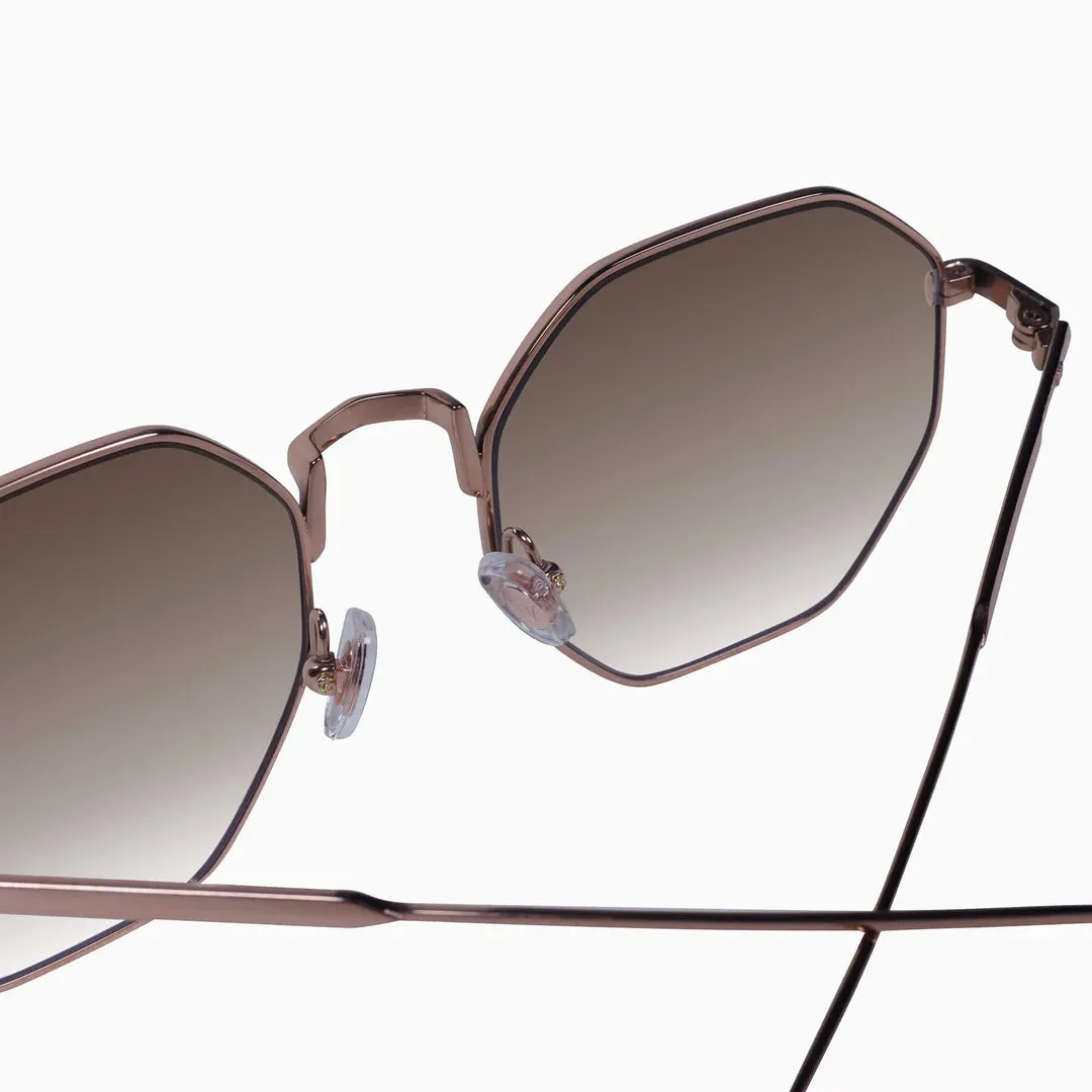 Orb Sunglasses |   Gloss Bronze Japanese Titanium   Brown Gradient Lens