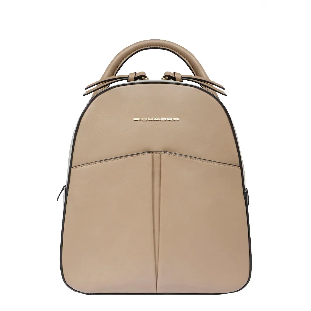 Piquadro - Beige Leather Backpack - CA6454W134 - BEIGE