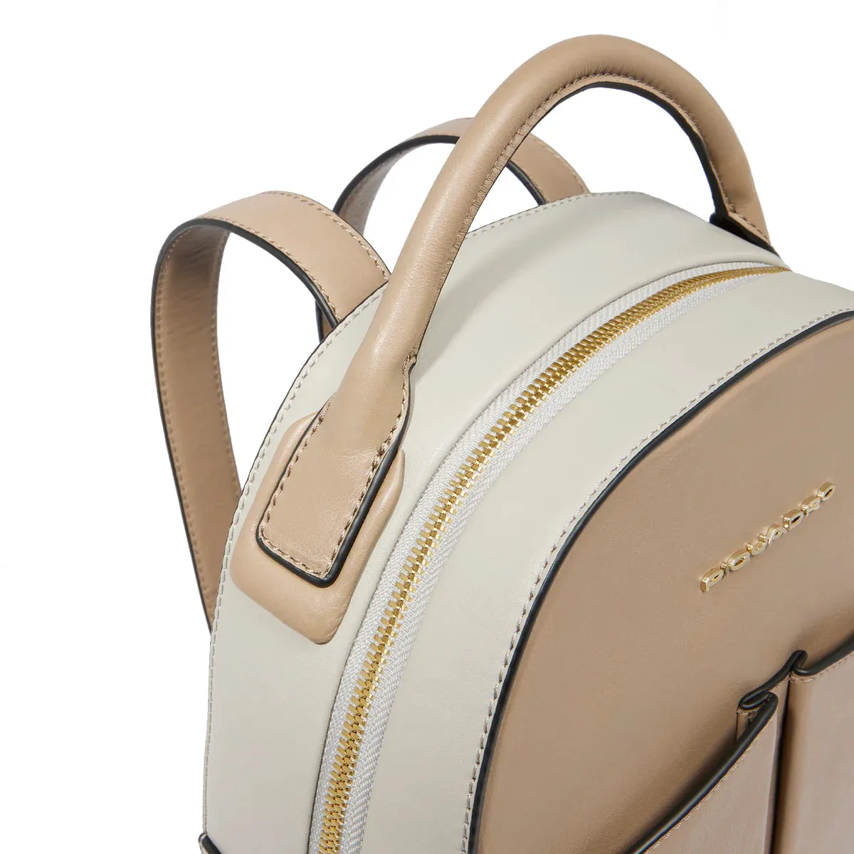 Piquadro - Beige Leather Backpack - CA6454W134 - BEIGE