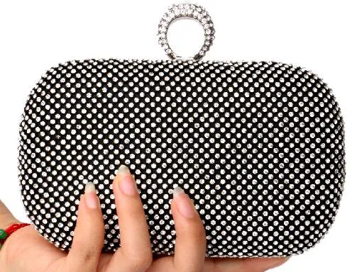 SEKUSA Evening Clutch Bags Diamond-Studded Evening Bag With Chain Shoulder Bag Women's Handbags Wallets Evening Bag For Wedding