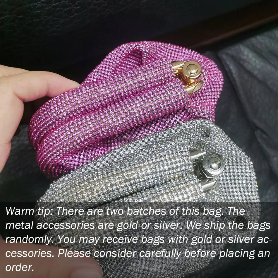 Shiny Rhinestone Evening Clutch Bags