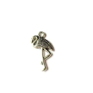 Silver Flamingo Charm II