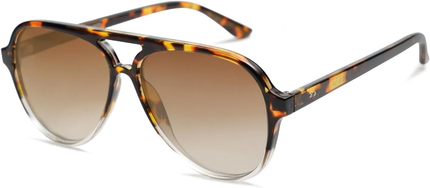 SOJOS Classic Polarized Aviator Sunglasses for Women Men, Retro Trendy Aviators Shades SJ2201