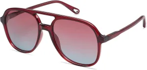 SOJOS Retro Polarized Aviator Sunglasses for Women Men Classic 70s Vintage Trendy Square Aviators SJ2174