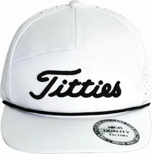 Tittiess Golf Hats Flat Bill for Men Women,Funny Titties Golf Gifts Baseball Cap for Adults Humor