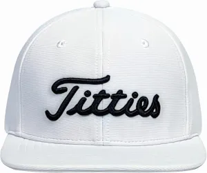Tittiess Golf Hats Flat Bill for Men Women,Funny Titties Golf Gifts Baseball Cap for Adults Humor