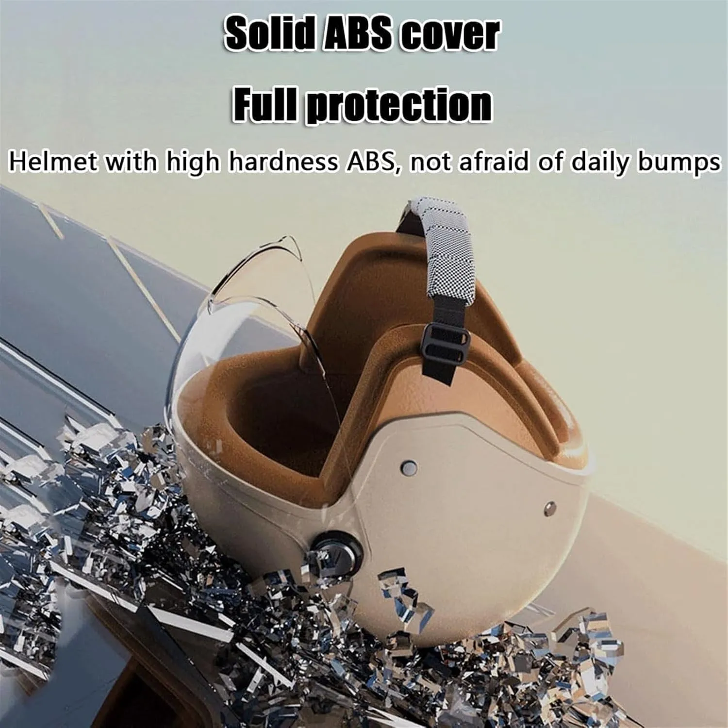 Vintage 3/4 Open Face Motorcycle Half Helmet,DOT Approved Retro Street Scooter Vespa Bike Helmets with Cat Ears,Light Quick Buckle Bicycle ATV Jet-Helmet for Moped Cruiser Chopper
