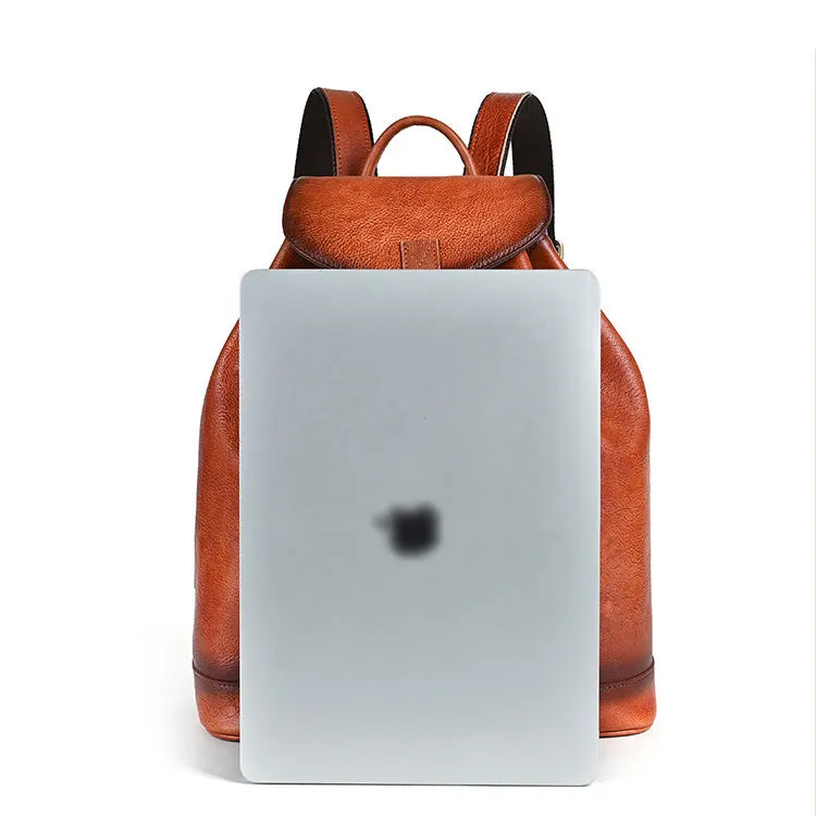 Vintage Leather Women's Backpack Purses Leather Rucksack Bag