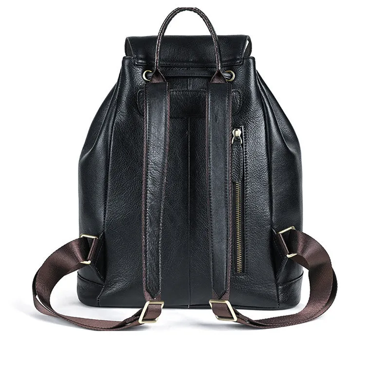 Vintage Leather Women's Backpack Purses Leather Rucksack Bag