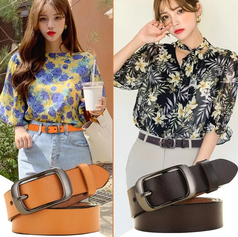 Women's Genuine Leather Designer Belt
